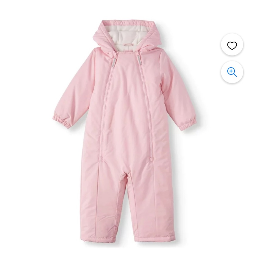 Snowsuit hooded one piece, Wonder Nation Toddler Girl